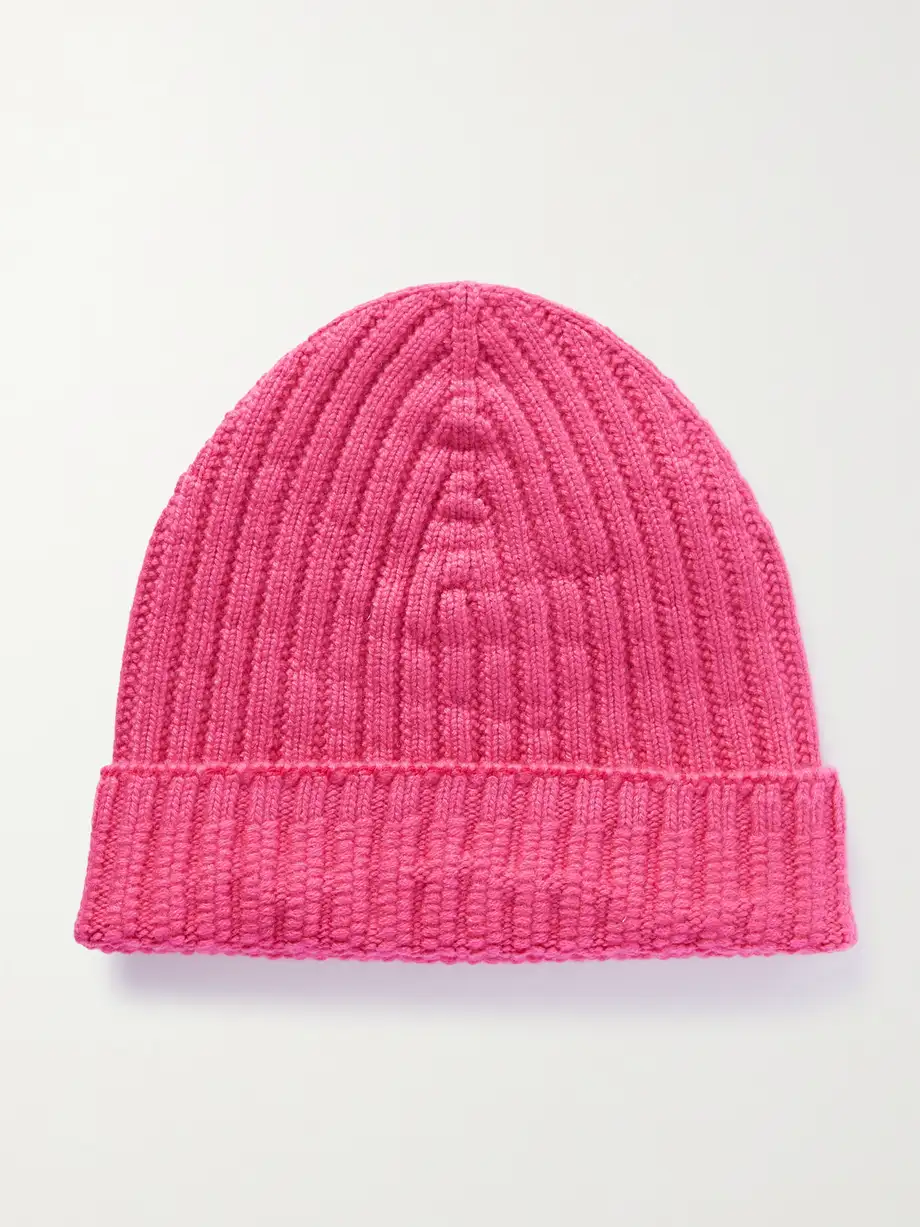 BARRIE - + Sofia Coppola Ribbed Cashmere Beanie - Pink Cover