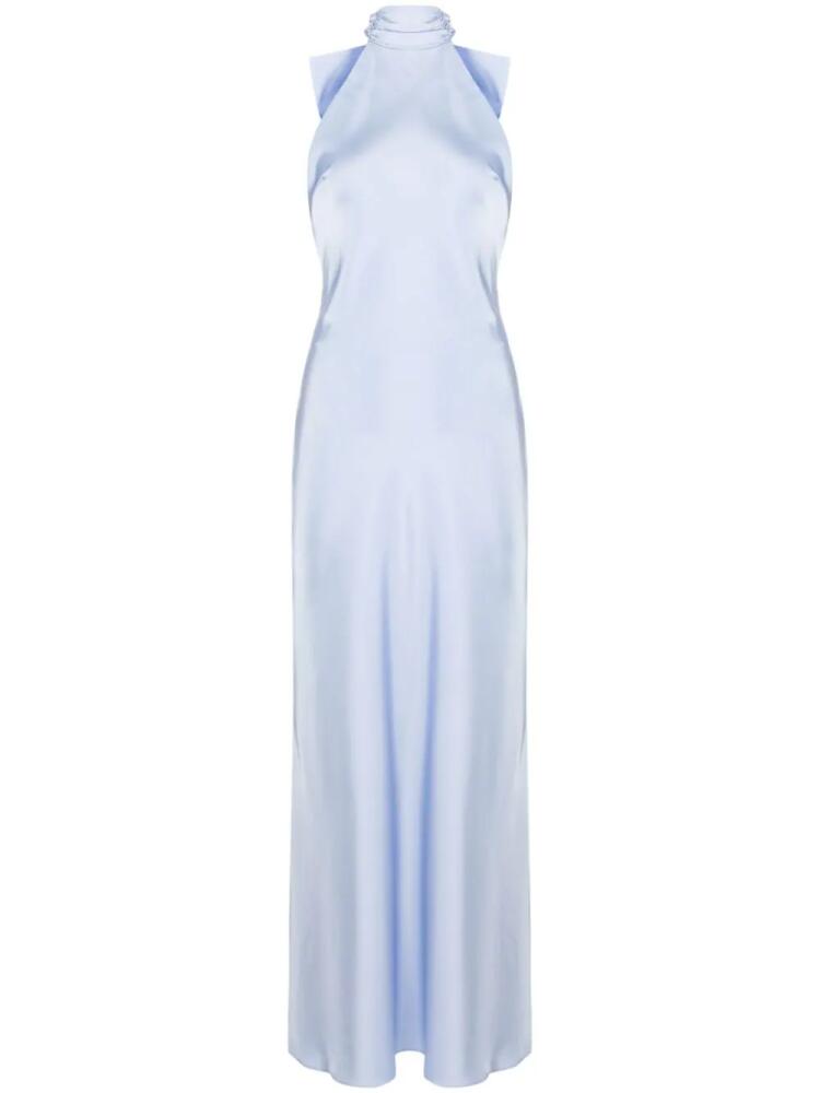 MISHA Evianna satin gown - Blue Cover