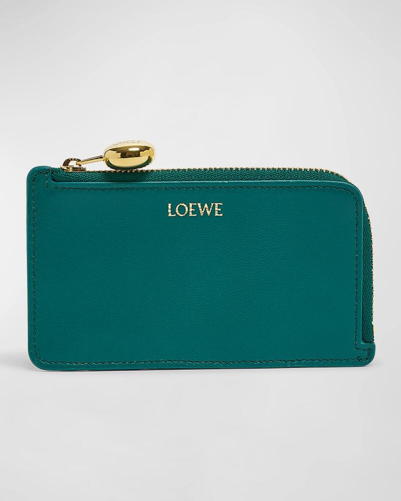 Loewe Pebble Zip Leather Card Holder Cover