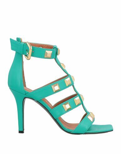 Via Roma 15 Woman Sandals Turquoise Soft Leather Cover