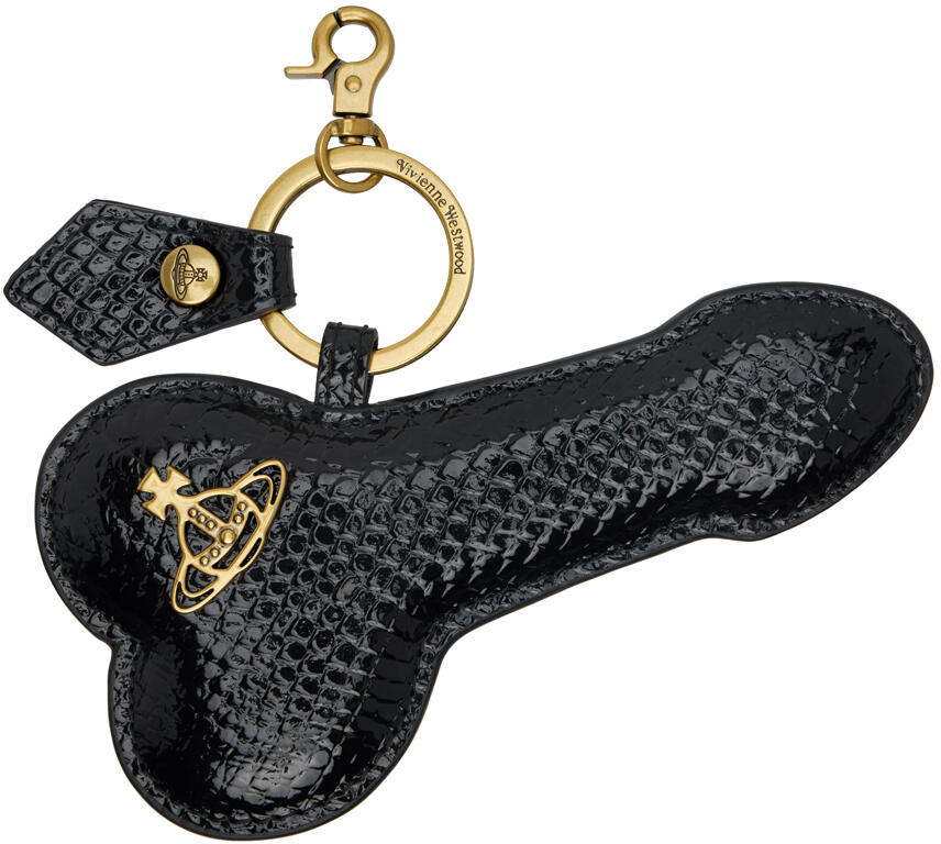 Vivienne Westwood Black & Gold Penis Keychain Cover