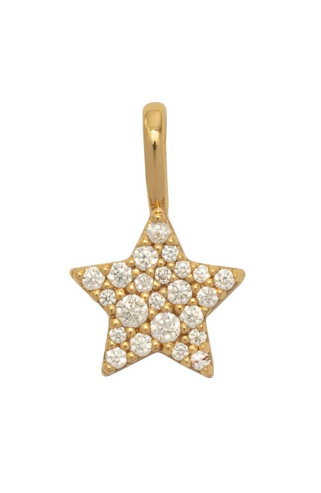 MADE BY MARY Cubic Zirconia Star Charm Pendant in Gold Cover