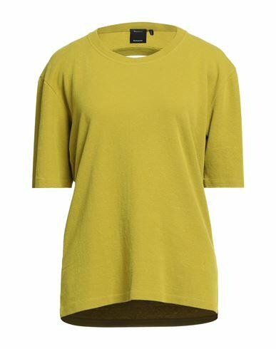 Proenza Schouler Woman T-shirt Acid green Cotton, Nylon Cover