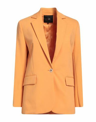 Maje Woman Blazer Mandarin Cotton, Polyamide, Elastane Cover