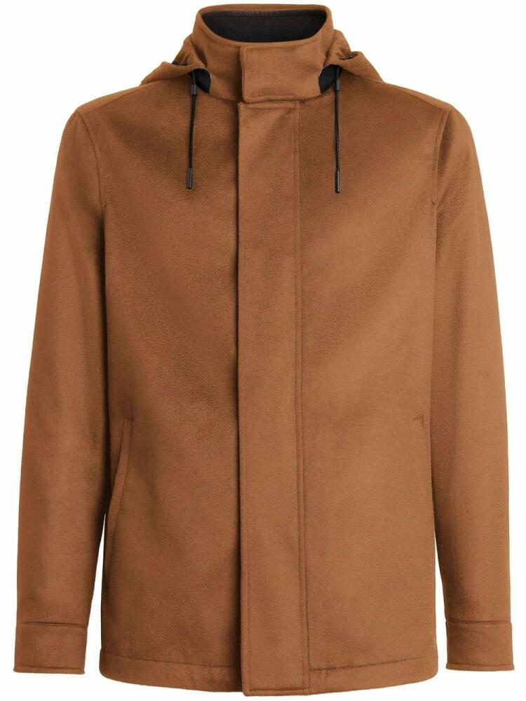 Zegna Elements Cima Oasi cashmere over jacket - Brown Cover