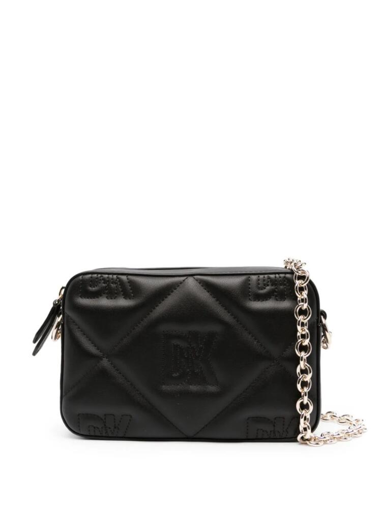 DKNY diamond-quilted leather crossbody bag - Black Cover