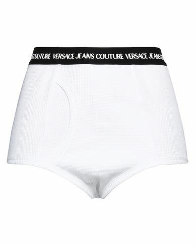 Versace Jeans Couture Woman Shorts & Bermuda Shorts White Cotton Cover