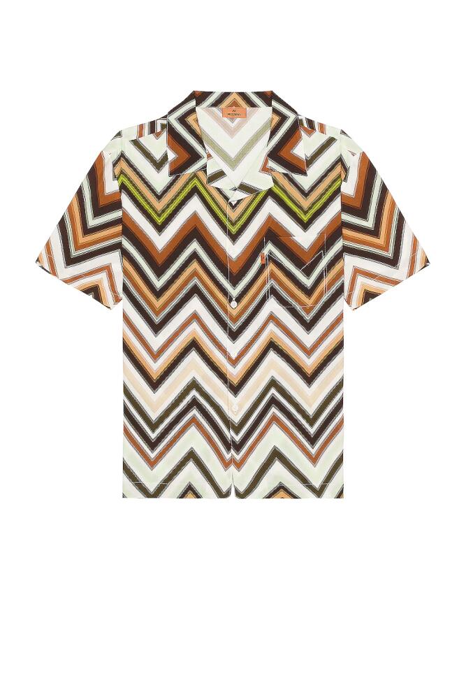 Missoni Short Sleeve Shirt in Brown Cover