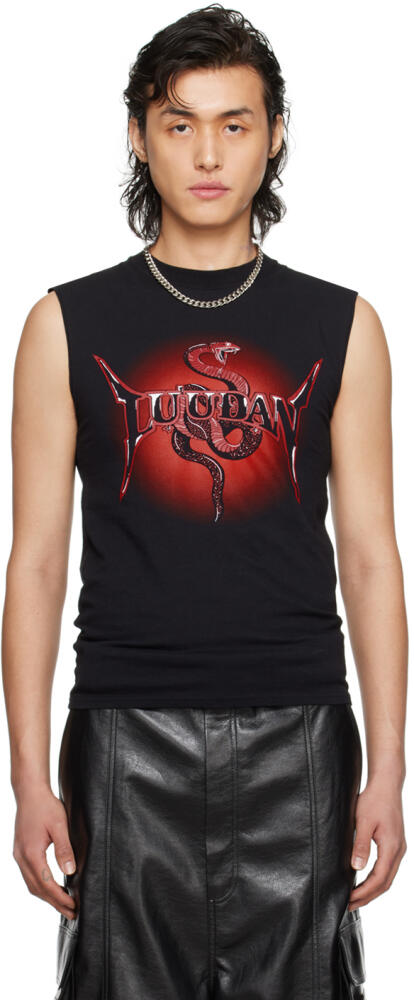 LU'U DAN Black Sleeveless Tank Top Cover