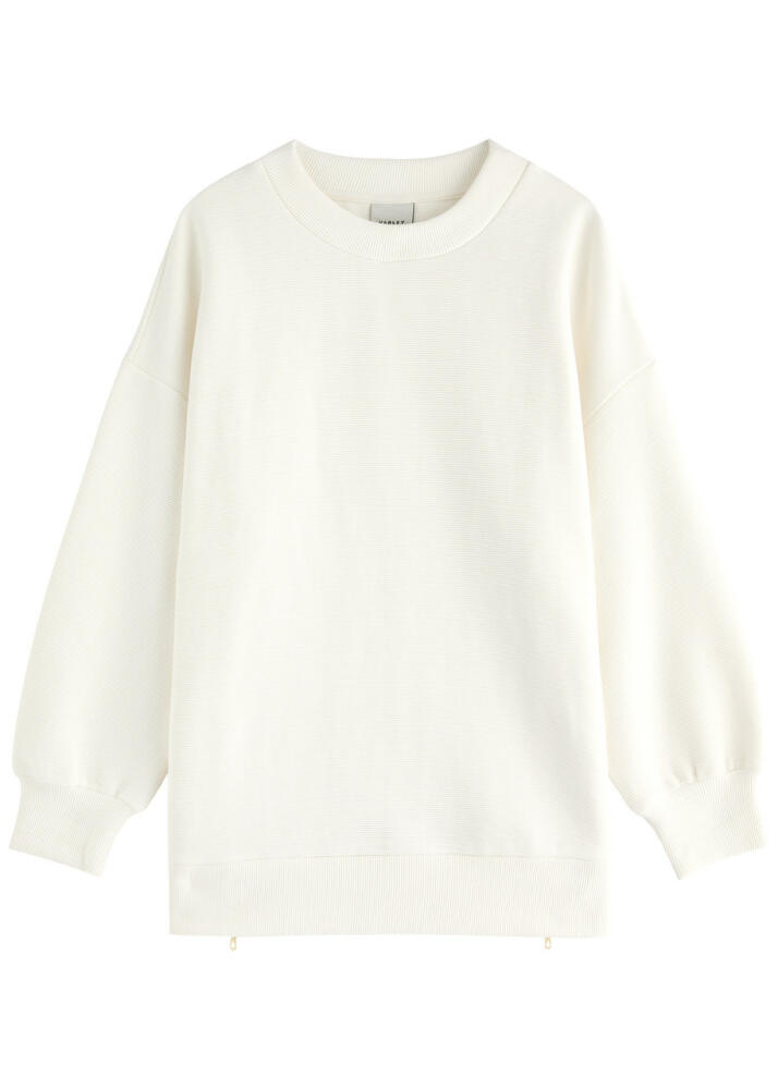 Varley Mae Stretch-cotton Sweatshirt - Off White Cover