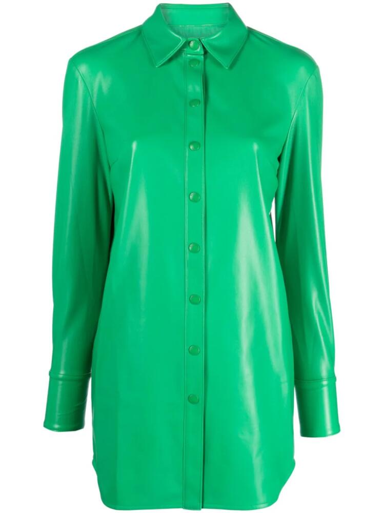 Patrizia Pepe coated long-sleeve shirt - Green Cover