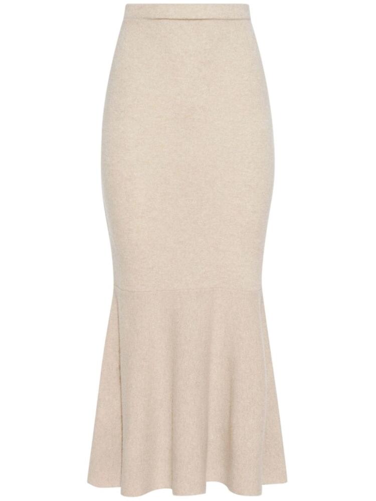 Altuzarra fishtail-hem midi skirt - Neutrals Cover