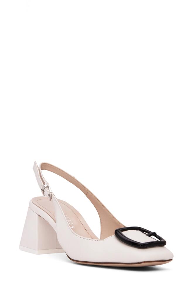 BEAUTIISOLES Duchess Slingback Pump in White Cover