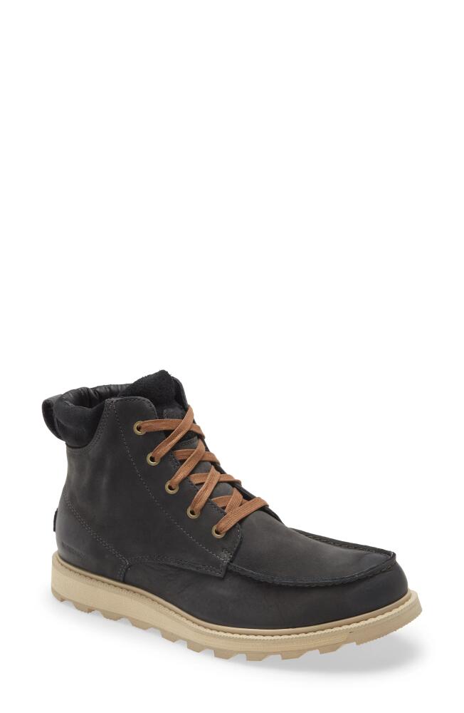 SOREL Madson II Moc Toe Waterproof Boot in Coal Cover