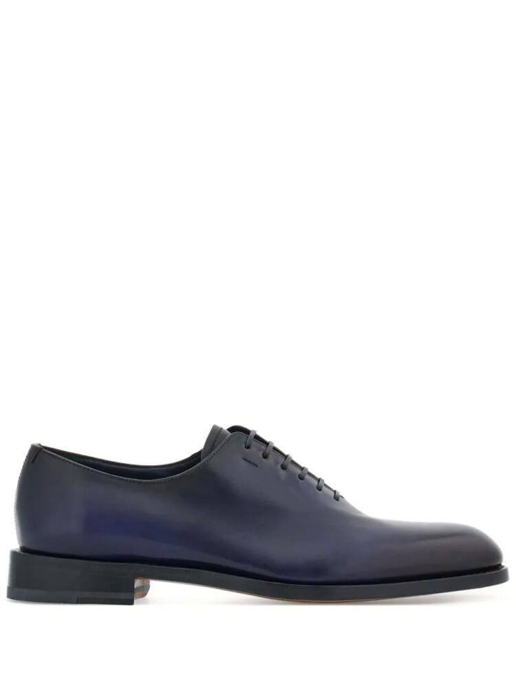 Ferragamo gradient leather Oxford shoes - Blue Cover