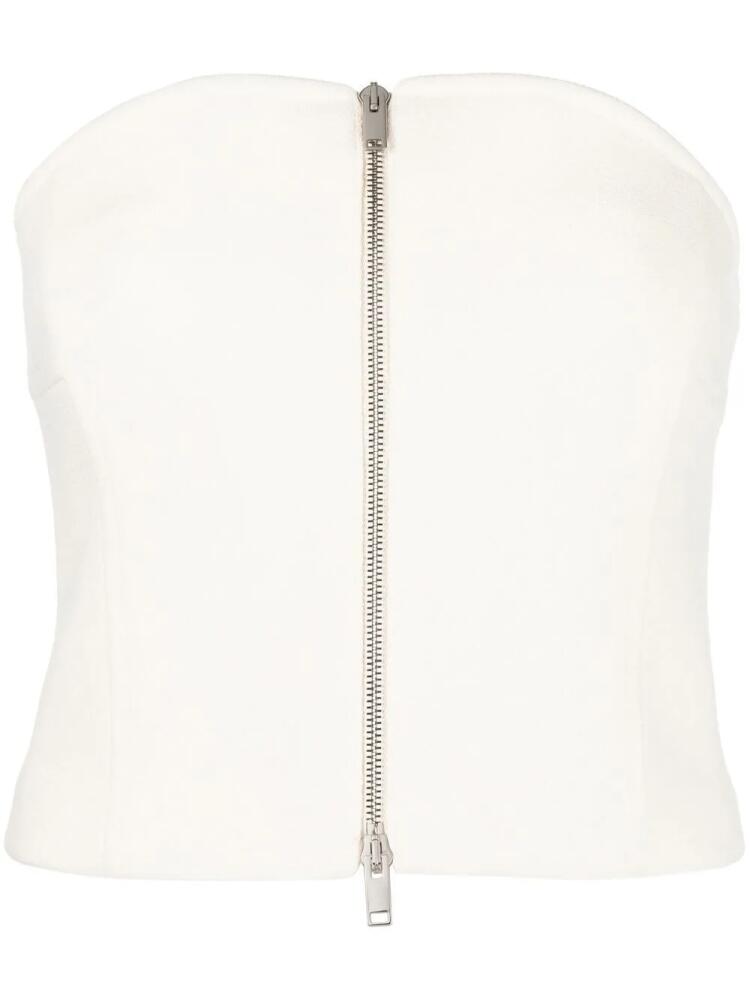 KHAITE sleeveless crepe top - Neutrals Cover