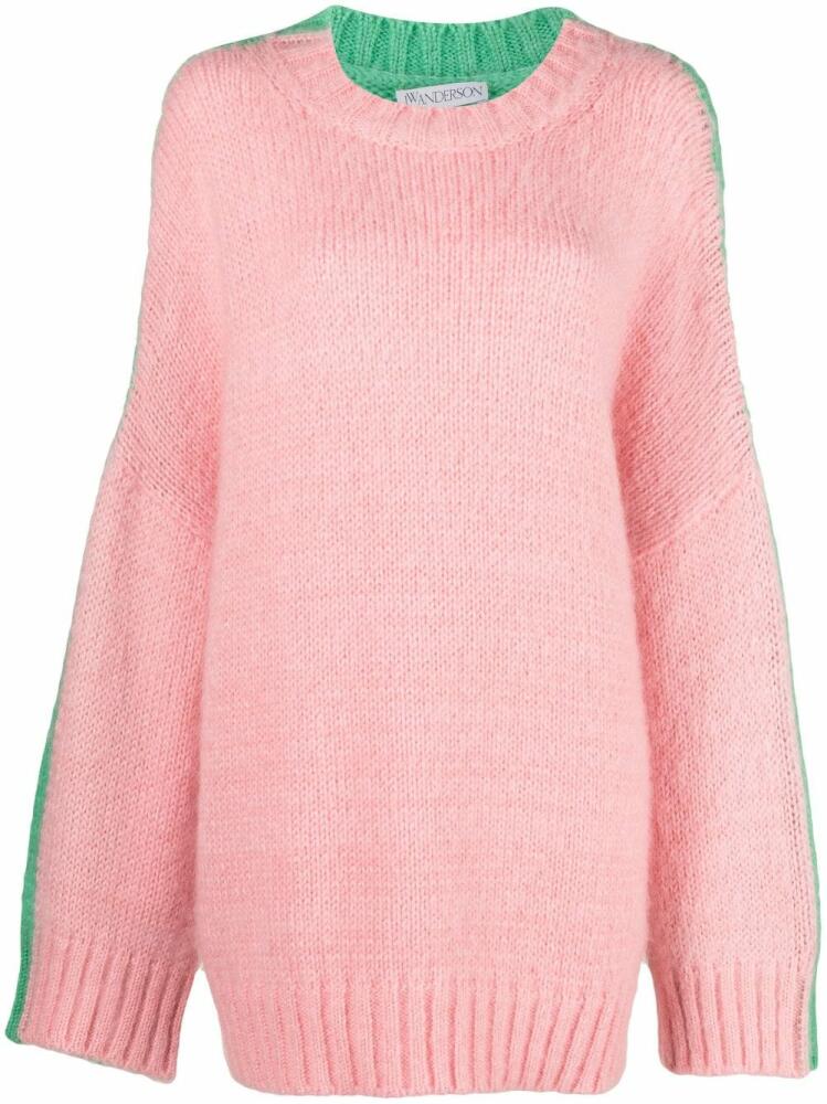 JW Anderson colour-block crew-neck jumper - Pink Cover