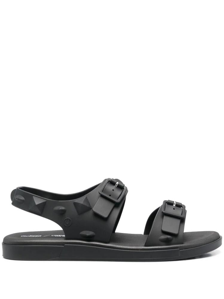 Melissa x Undercover spike-stud flat sandals - Black Cover