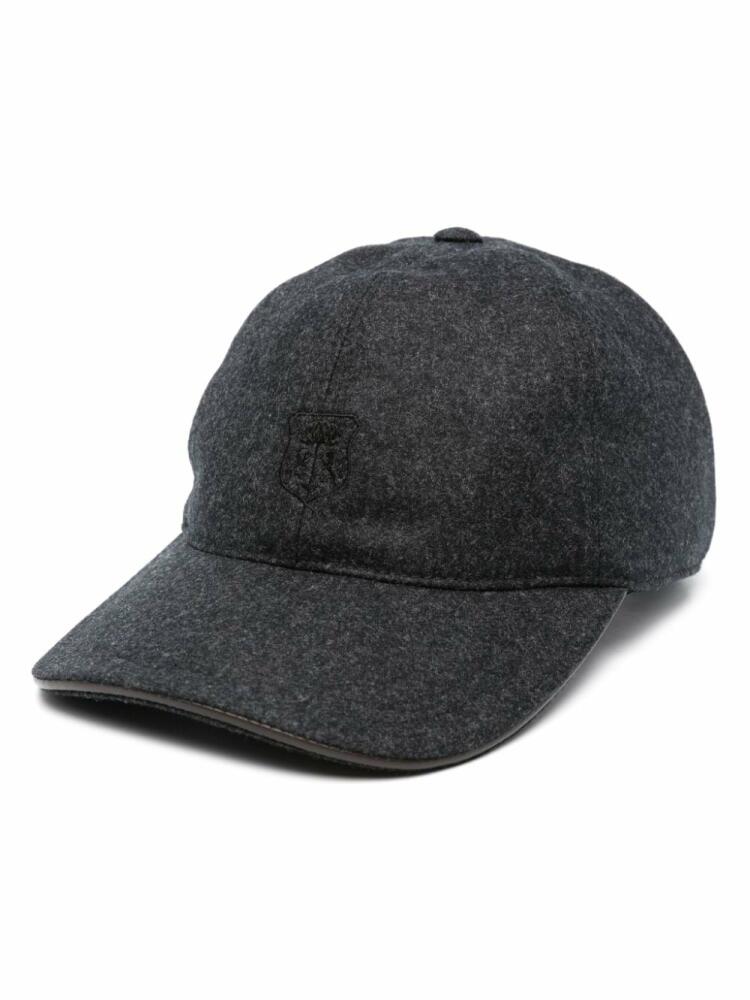 Corneliani logo-embroidered cap - Grey Cover