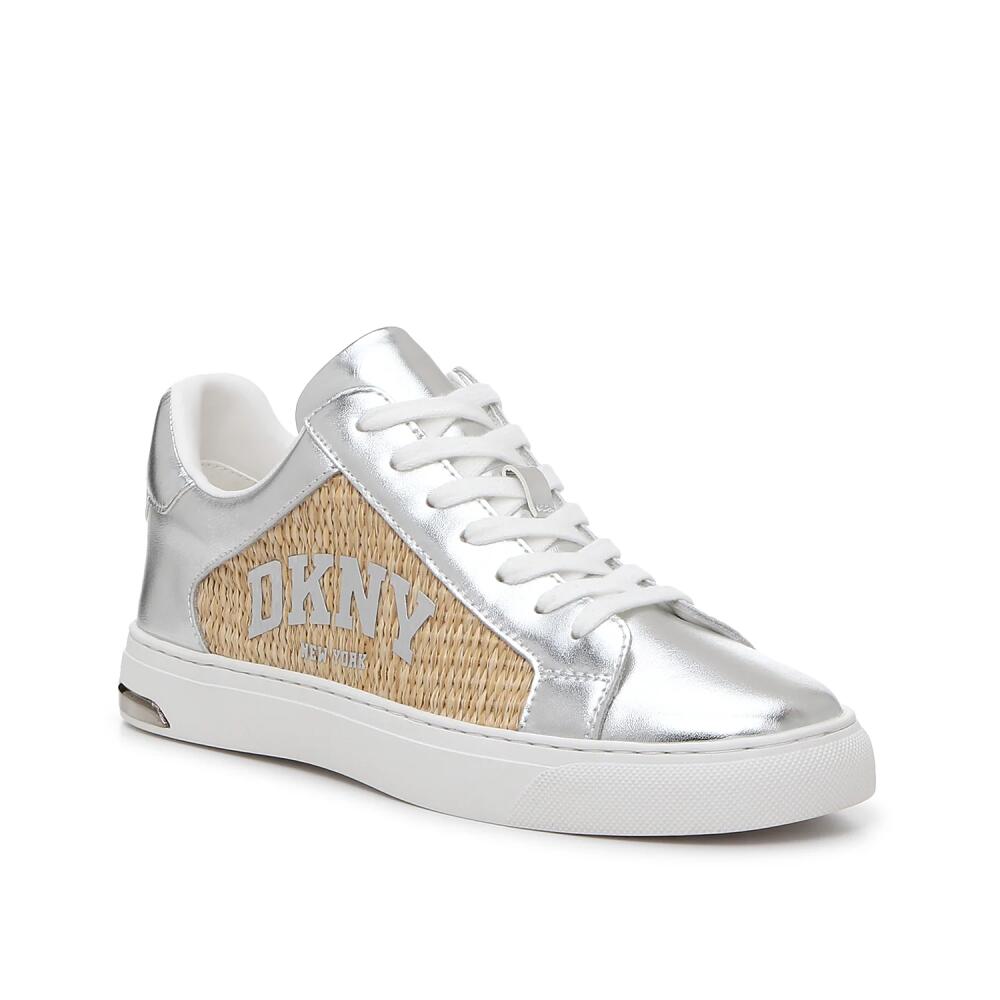 DKNY Abeni Sneaker | Women's | Silver Metallic/Natural Beige Cover