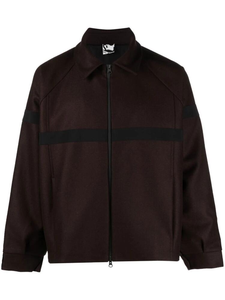 GR10K x Salomon zip-up shirt jacket - Brown Cover