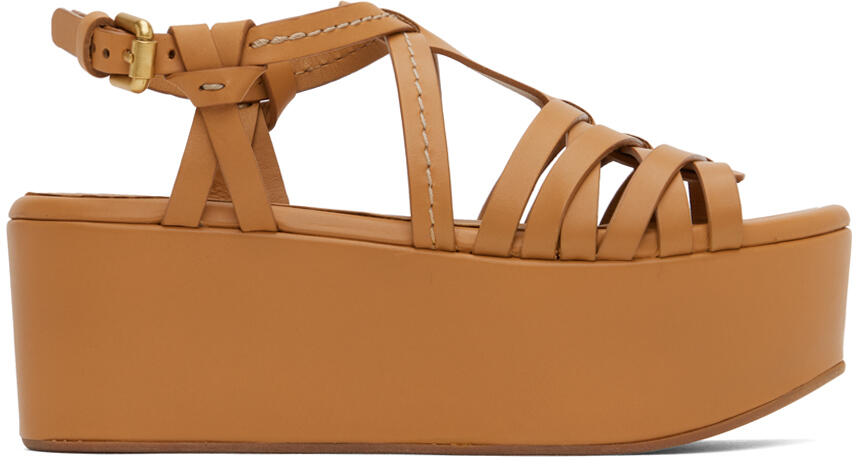 See by Chloé Tan Sierra Heeled Sandals Cover