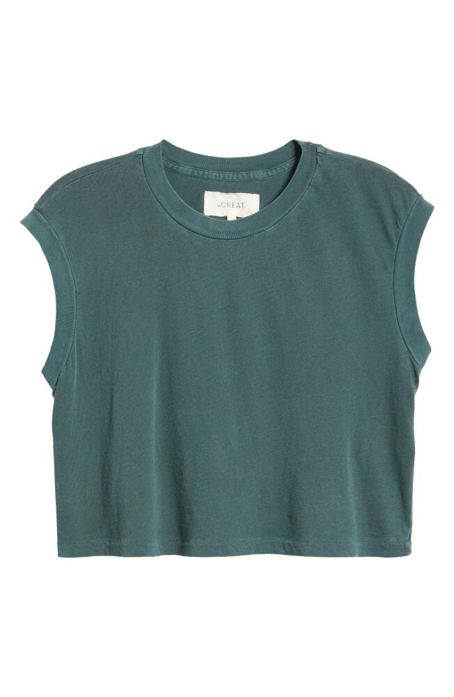 THE GREAT. The Square Top in Deep Sea Green Cover