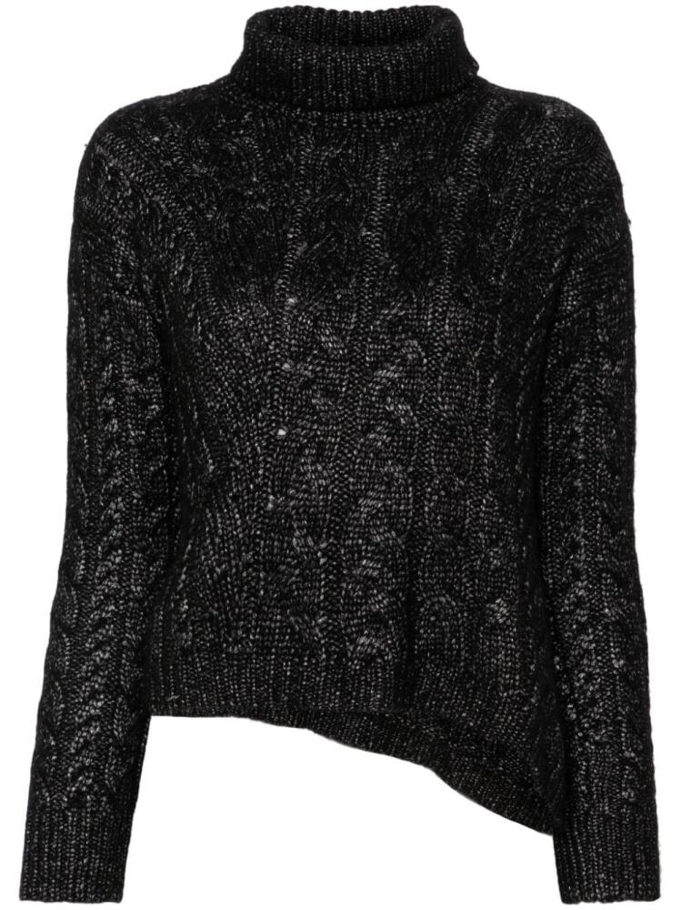 Kiton cable-knit sweater - Black Cover