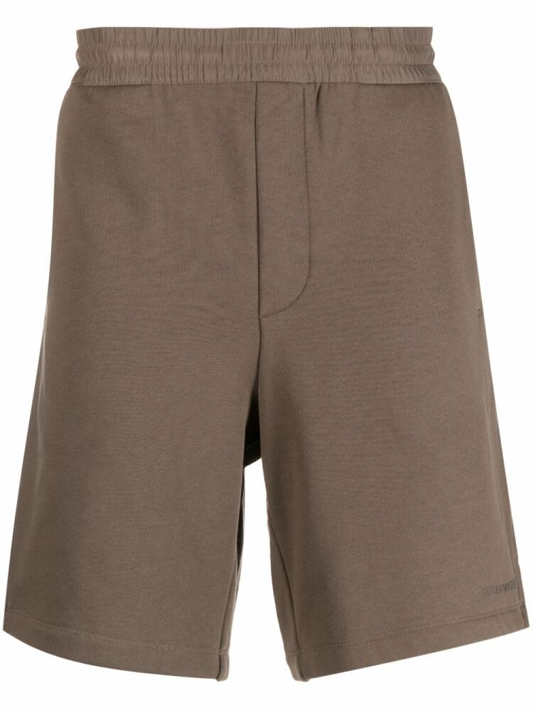 Emporio Armani cotton jersey bermuda shorts - Brown Cover