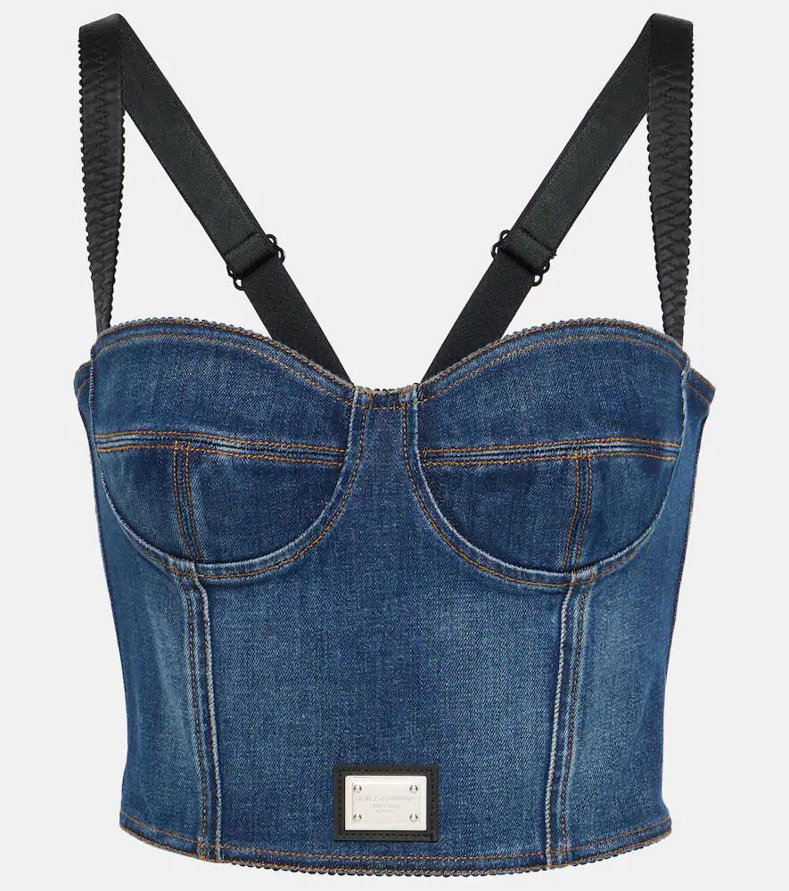 Dolce & Gabbana Denim bustier Cover