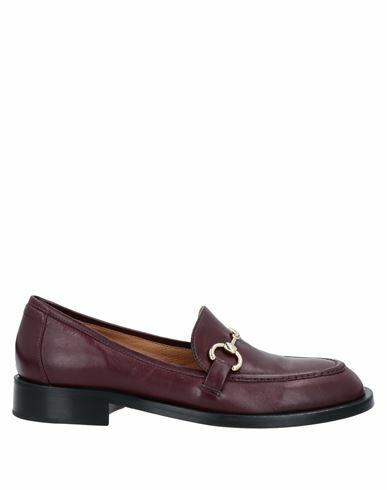 Pomme D'or Woman Loafers Deep purple Soft Leather Cover