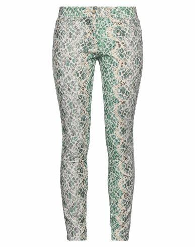 Ermanno Scervino Woman Pants Green Cotton, Polyamide Cover