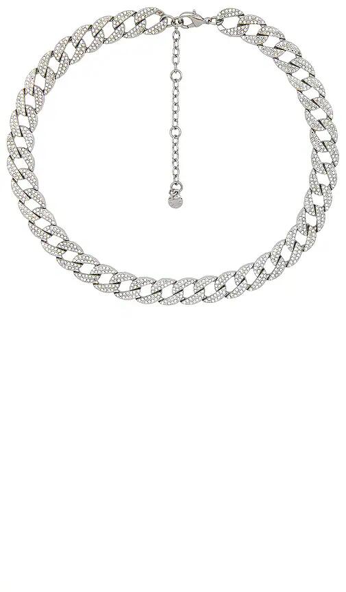 BaubleBar Cassandra Necklace in Metallic Silver Cover