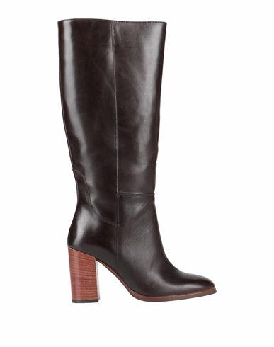 Paola Ferri Woman Boot Dark brown Soft Leather Cover