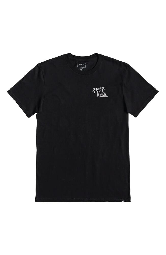 Quiksilver Surf & Turf Cotton Graphic T-Shirt in Black Cover