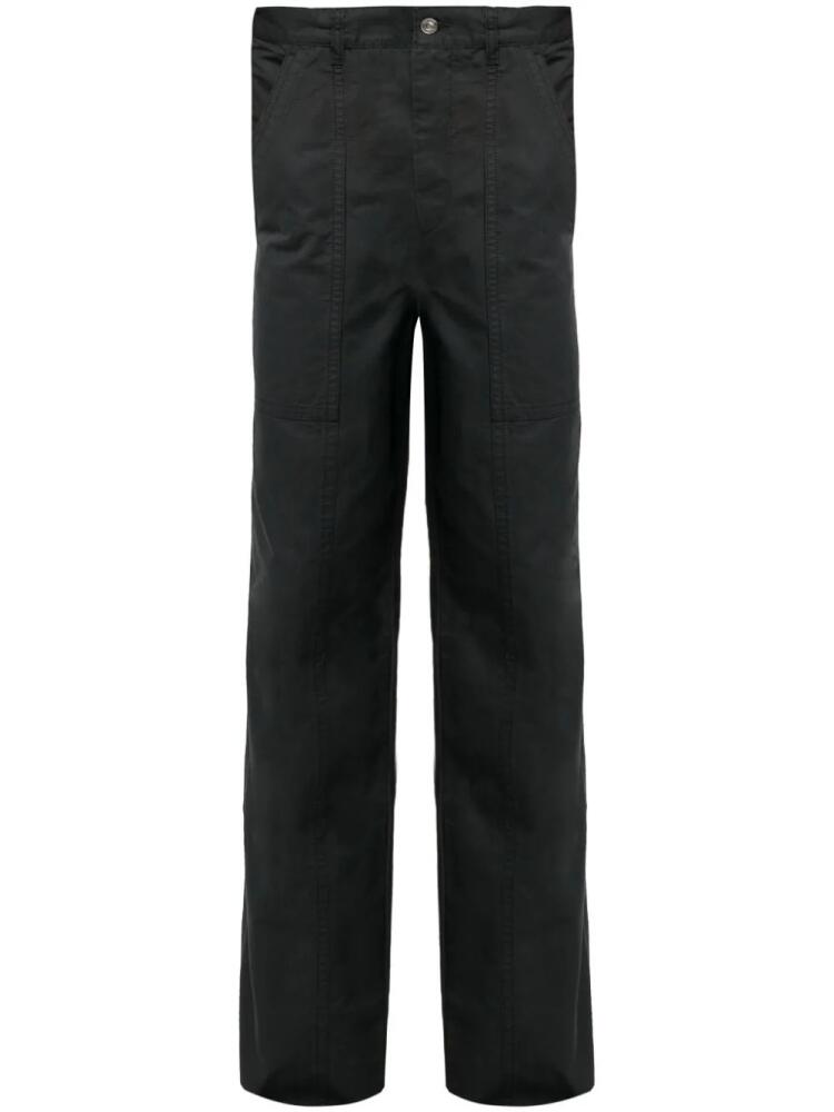 MARANT Leonel straight-leg cotton trousers - Black Cover