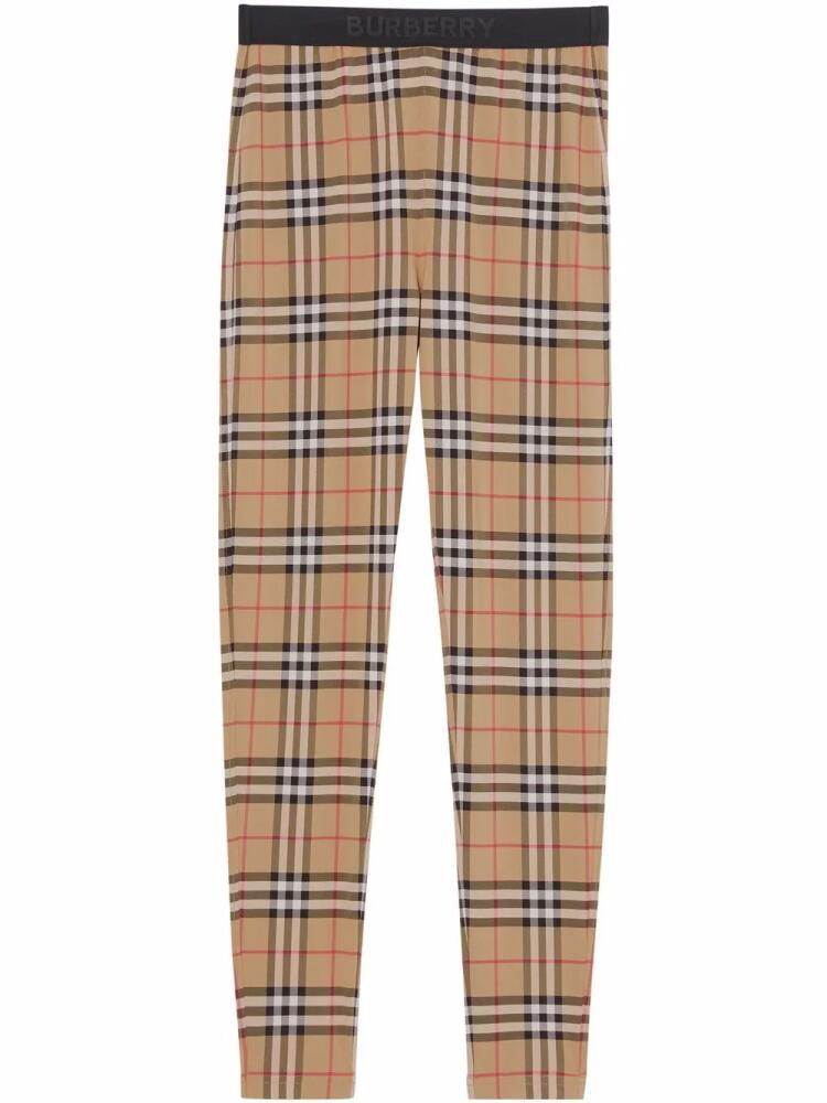 Burberry vintage check leggings - Brown Cover