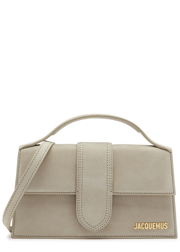 Jacquemus Le Grande Bambino Suede top Handle bag - Beige Cover