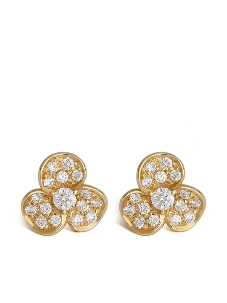 LEO PIZZO 18kt yellow gold Candy Flora diamond earrings Cover