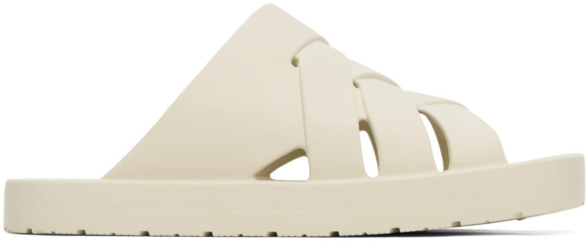 Bottega Veneta Off-White Slip-On Sandals Cover