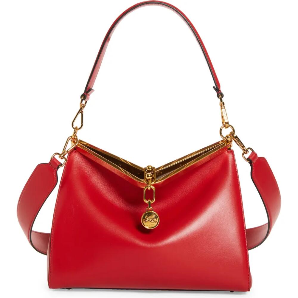 Etro Medium Vela Shoulder Bag in Dark Red Cover