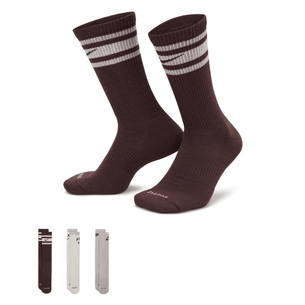 Nike Unisex Everyday Plus Cushioned Crew Socks (3 Pairs) in Multicolor Cover