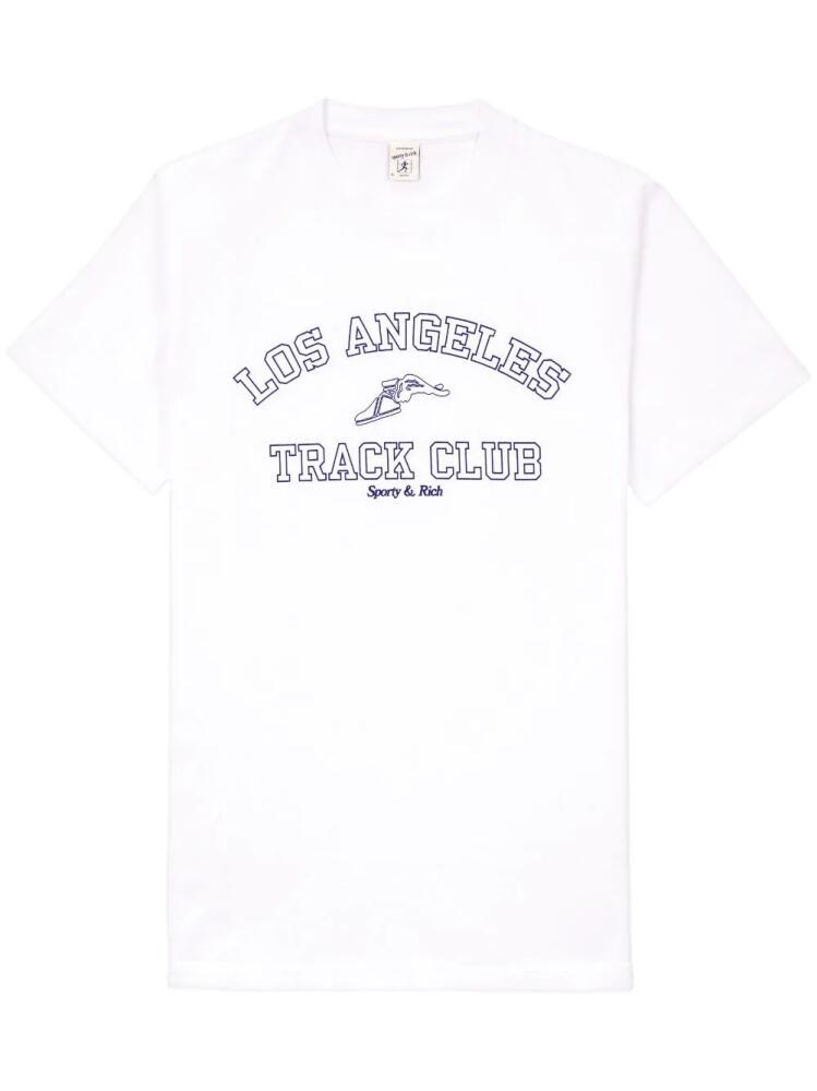 Sporty & Rich Track Club cotton T-shirt - White Cover