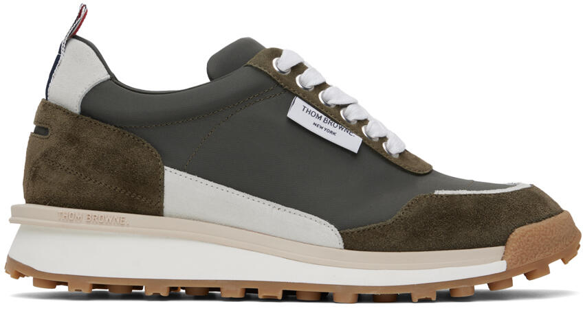 Thom Browne Khaki Alumni Sneakers Cover