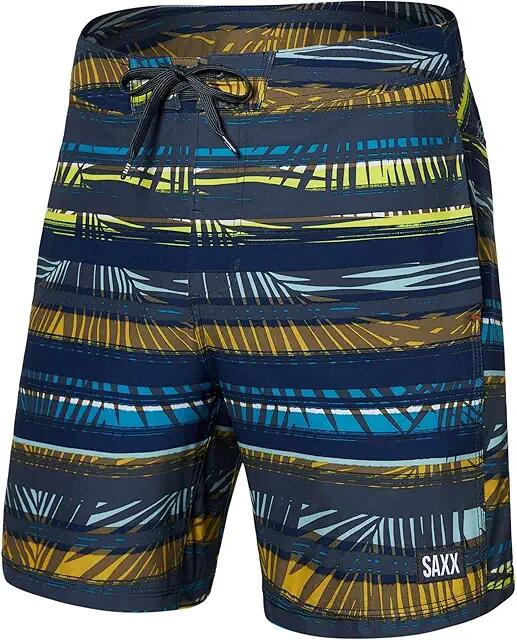 SAXX UNDERWEAR Betawave 2-in-1 17 Boardie with Hydro Liner (Shade Stripe/Blue Multi) Men's Swimwear Cover