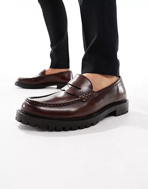 Walk London Campus loafers in brown leather Cover