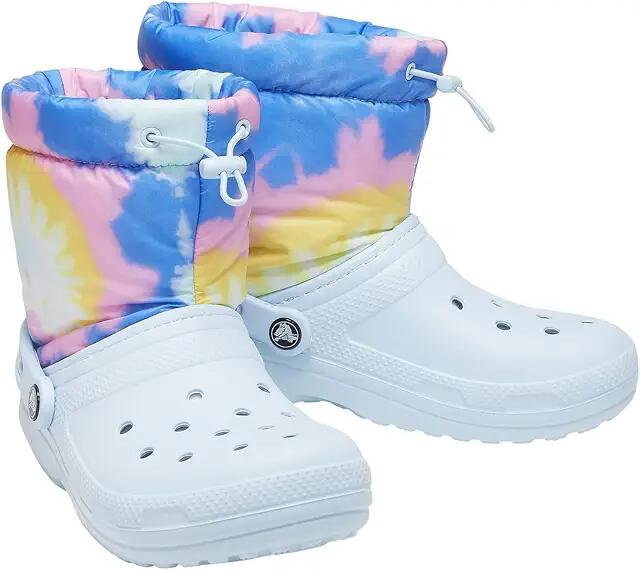 Crocs Classic Lined Neo Puff Boot (Mineral Blue/Tie-Dye) Shoes Cover