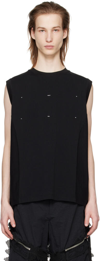 HELIOT EMIL Black Ecdysis Tank Top Cover