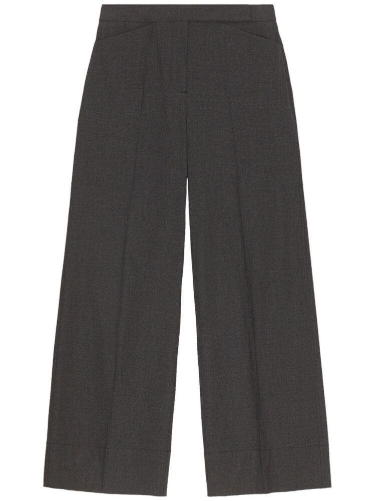 GANNI high-waist tailored trousers - Black Cover