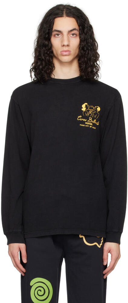 Carne Bollente Black 'The Carne Love Hotel' Long Sleeve T-Shirt Cover